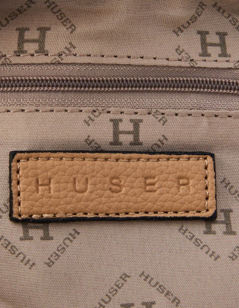 CROSSBODY HUSER BASICS, BEIGE