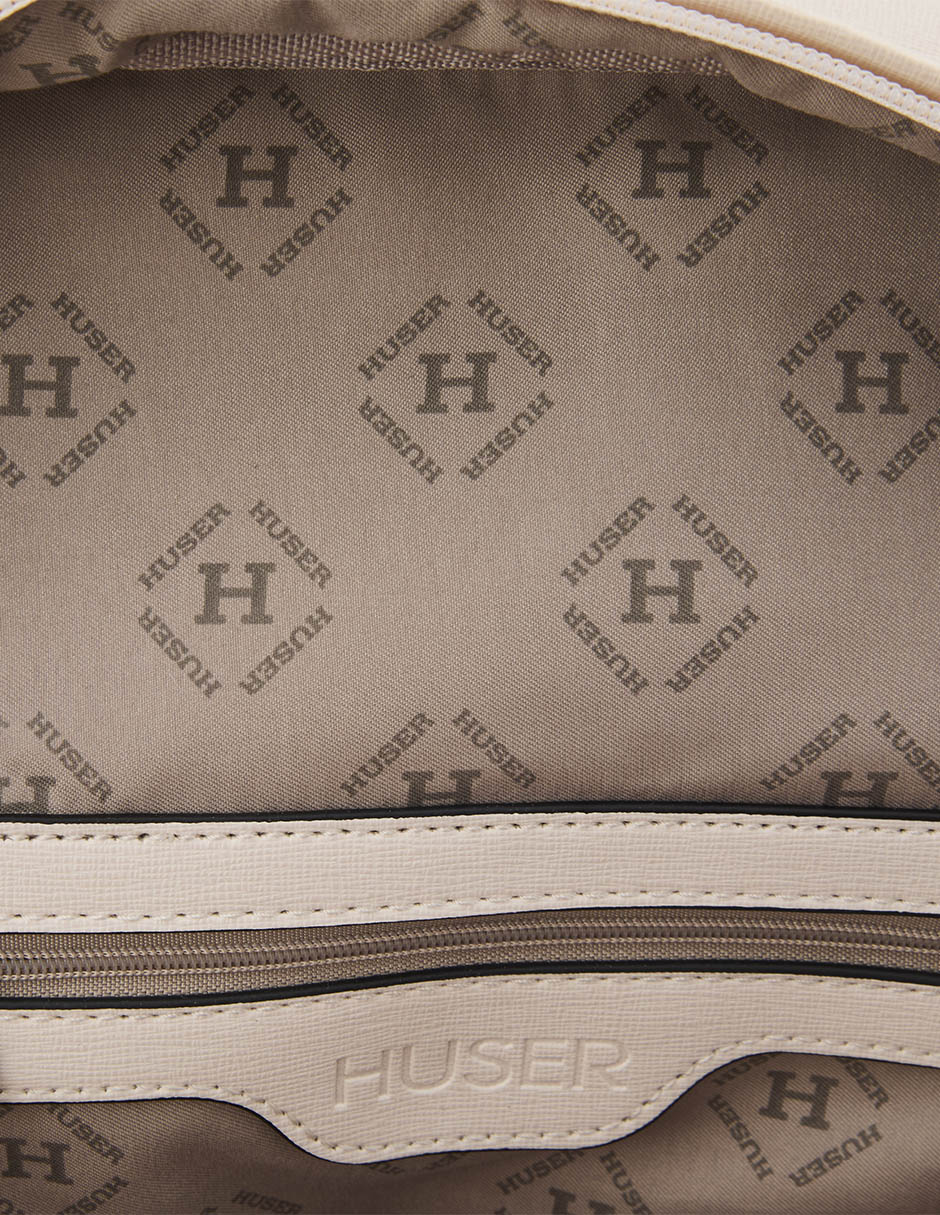MOCHILA HUSER BASICS BACKPACK S, BEIGE2