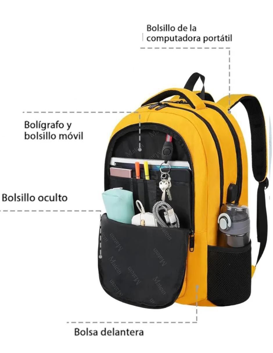 Mochila para viaje impermeable unisex 2