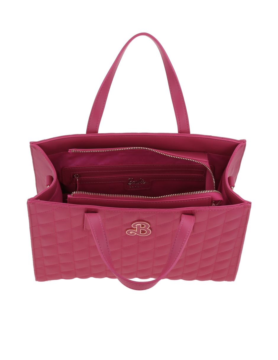 Bolsa satchel Charliee Barbie para mujer 7