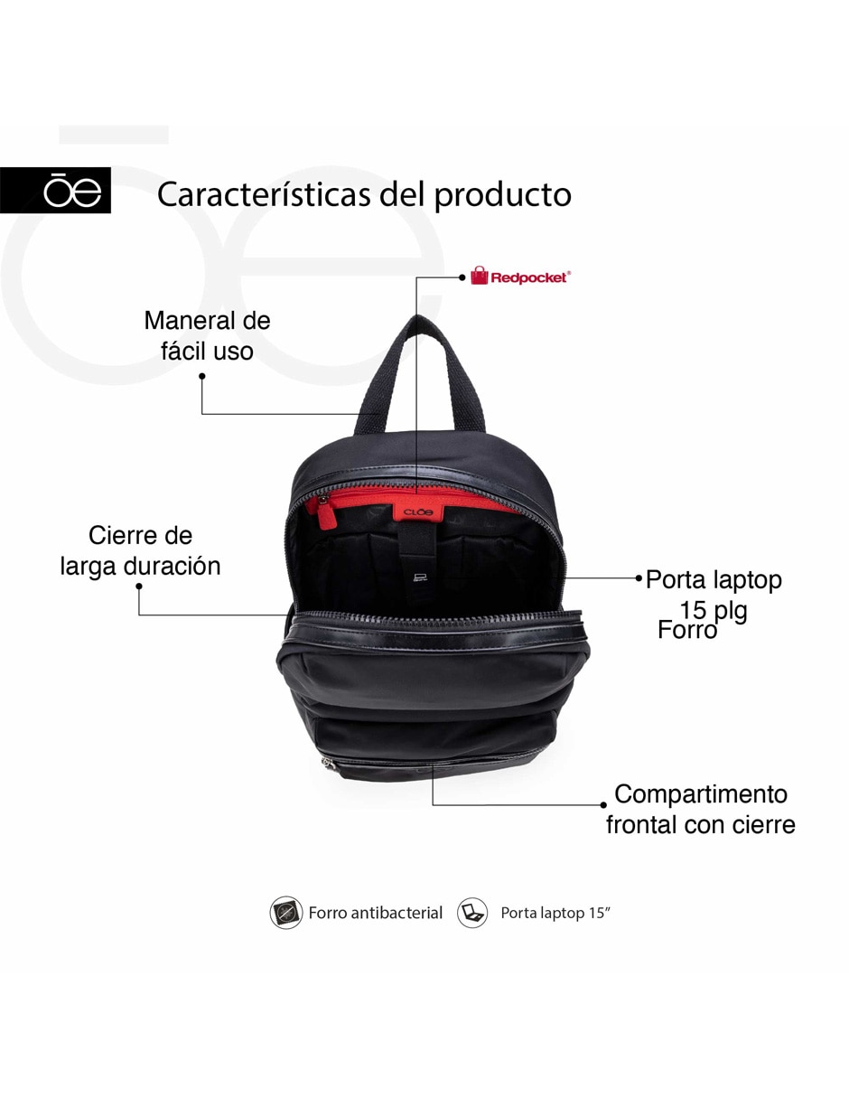MOCHILA CLOE MOCHILA 2BLCP264, MAGENTA