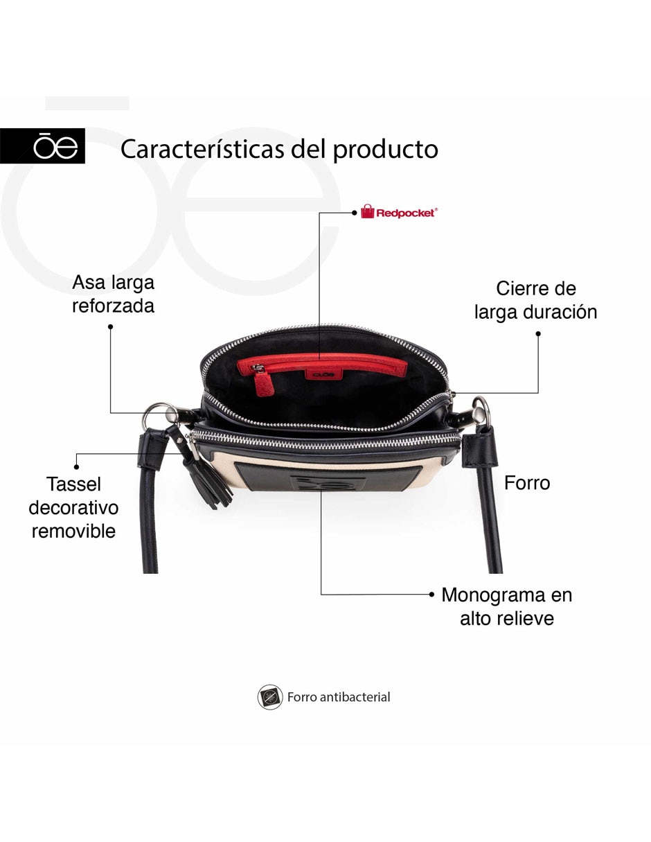 Bolsa crossbody Briliani para mujer 7