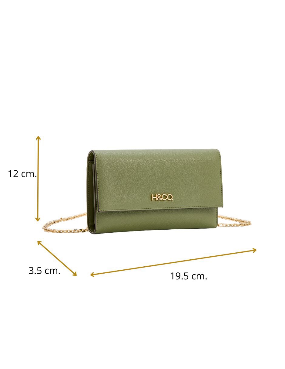 CARTERA H&CO CARTERA 8070, VERDE OLIVO