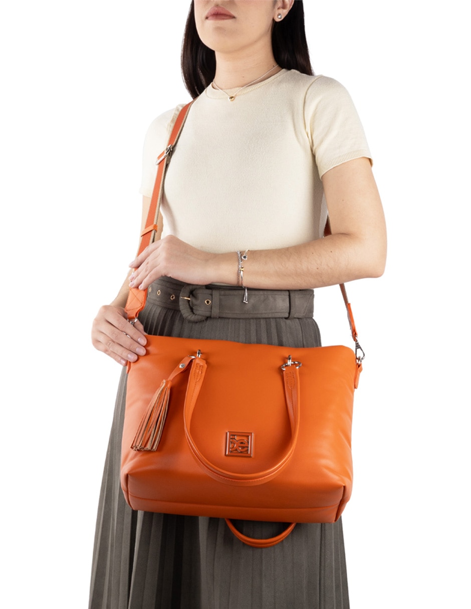 TOTE CLOE, NARANJA