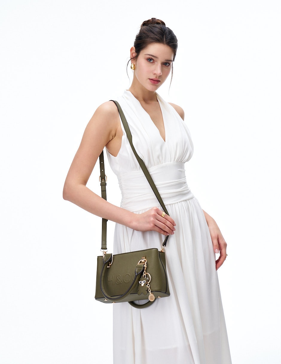 CROSSBODY H&CO, VERDE OLIVO