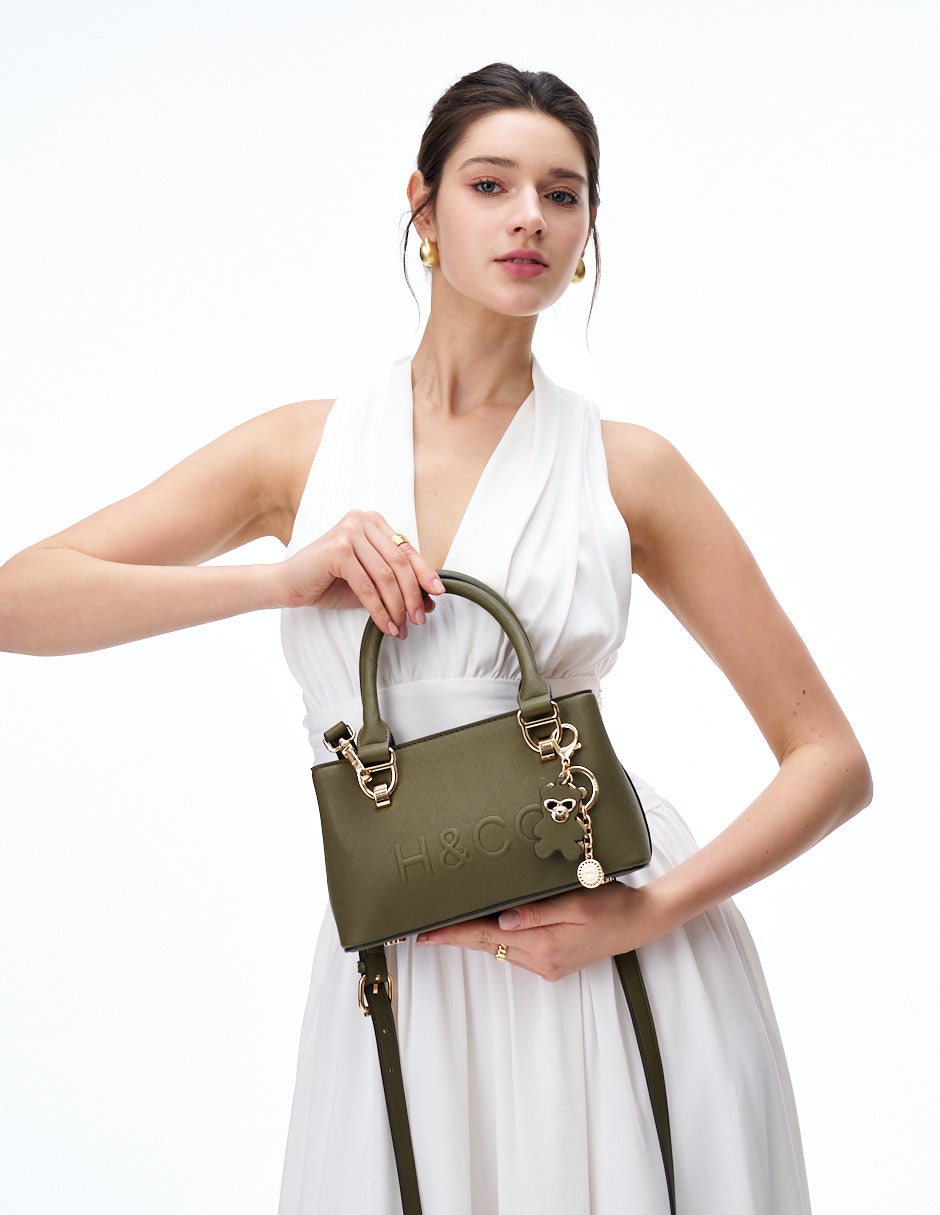 CROSSBODY H&CO, VERDE OLIVO