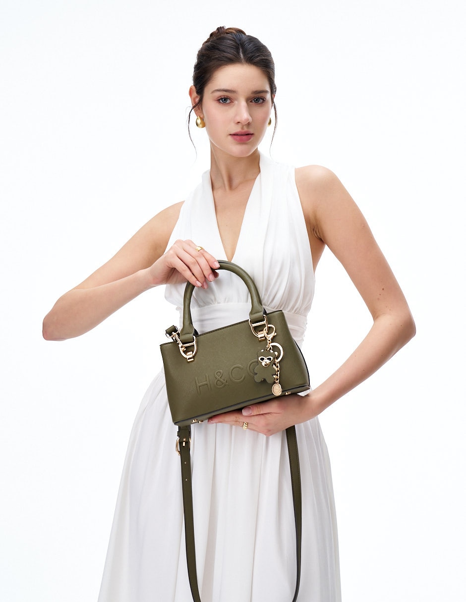 CROSSBODY H&CO, VERDE OLIVO