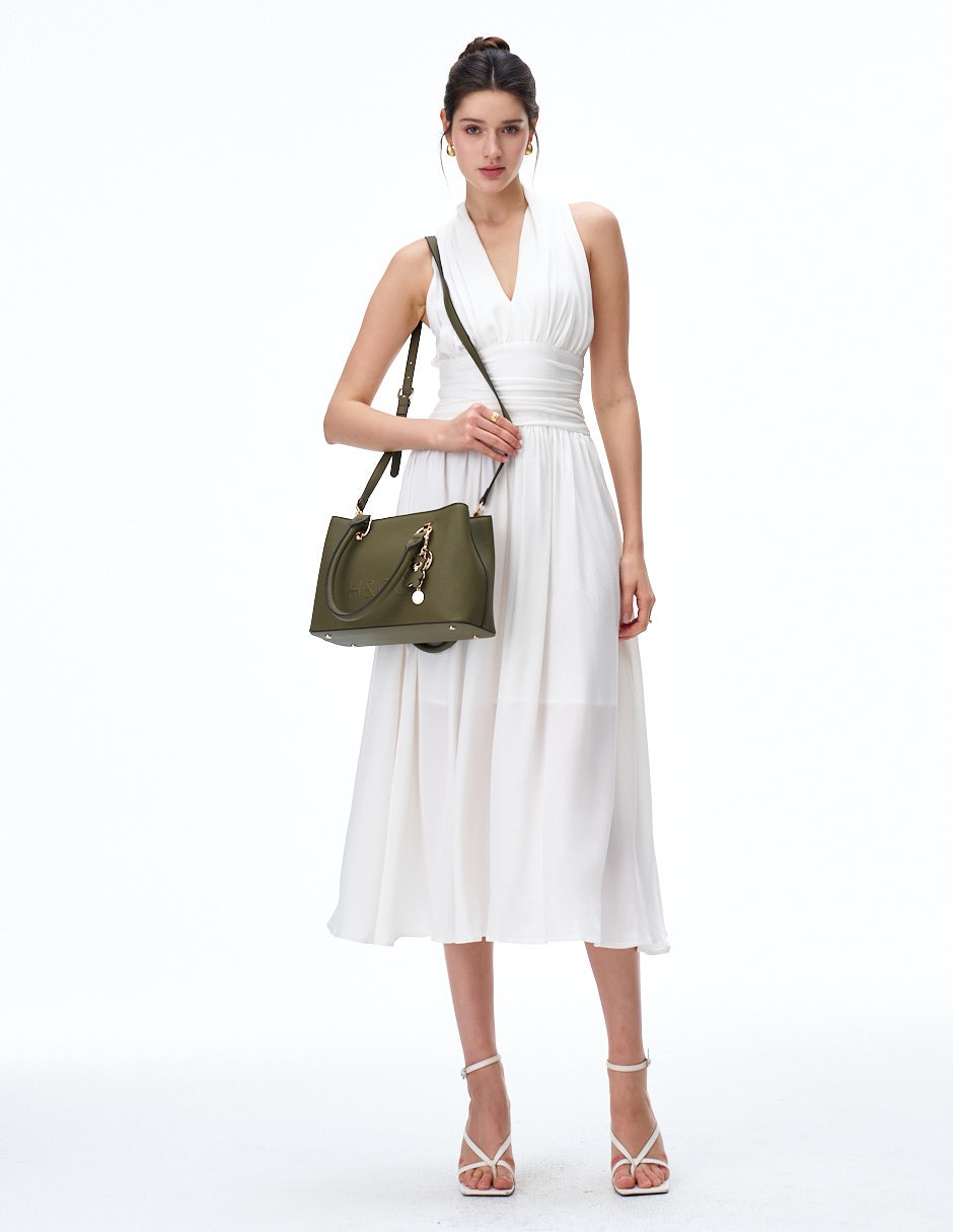 SATCHEL H&CO, VERDE OLIVO