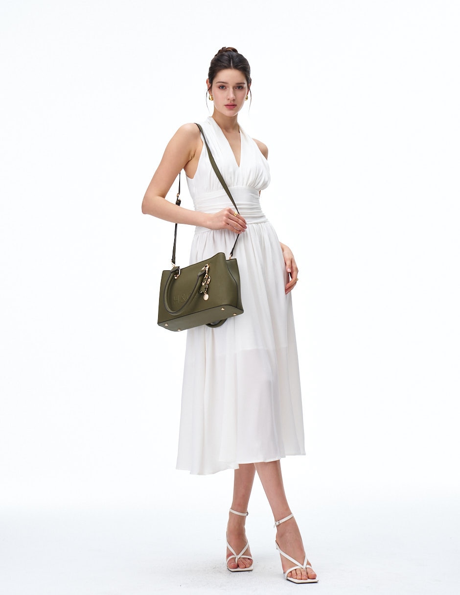 SATCHEL H&CO, VERDE OLIVO