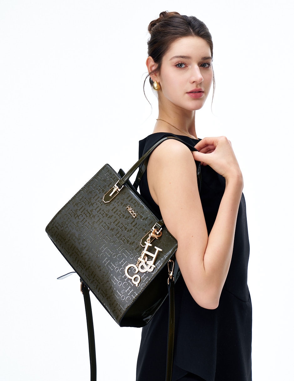SATCHEL H&CO, VERDE OLIVO