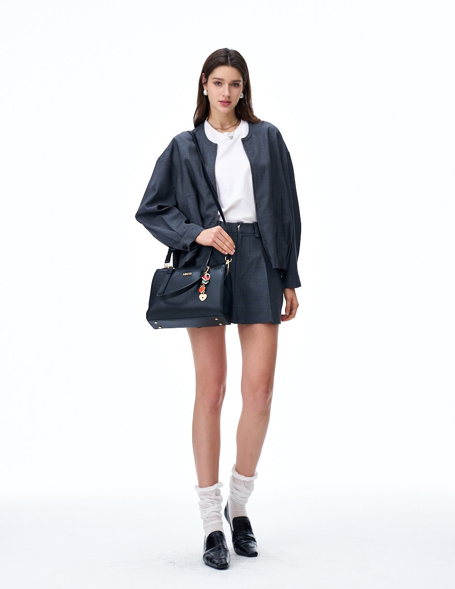 Bolsa satchel Rex para mujer 6