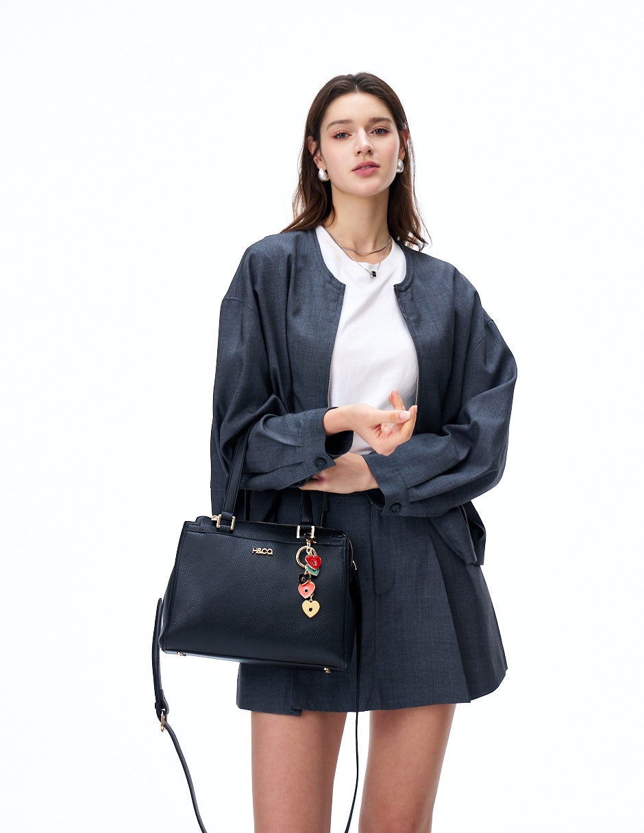 Bolsa satchel Rex para mujer 7