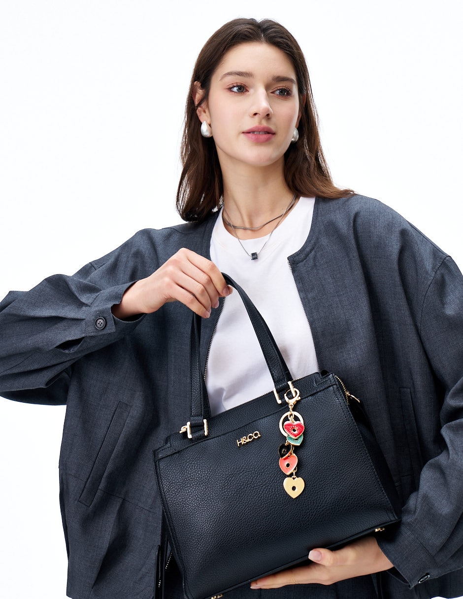 Bolsa satchel Rex para mujer 8
