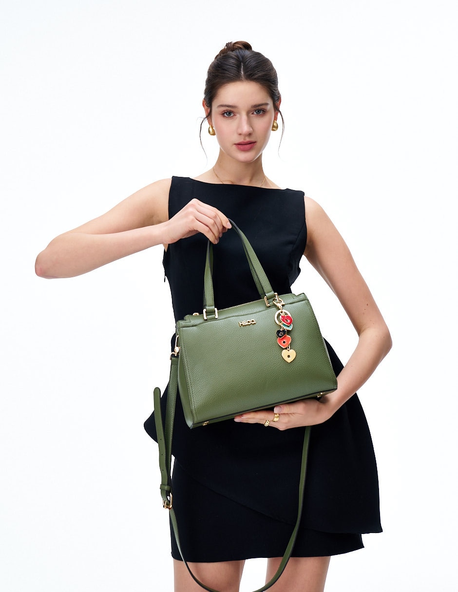 SATCHEL H&CO, VERDE OLIVO