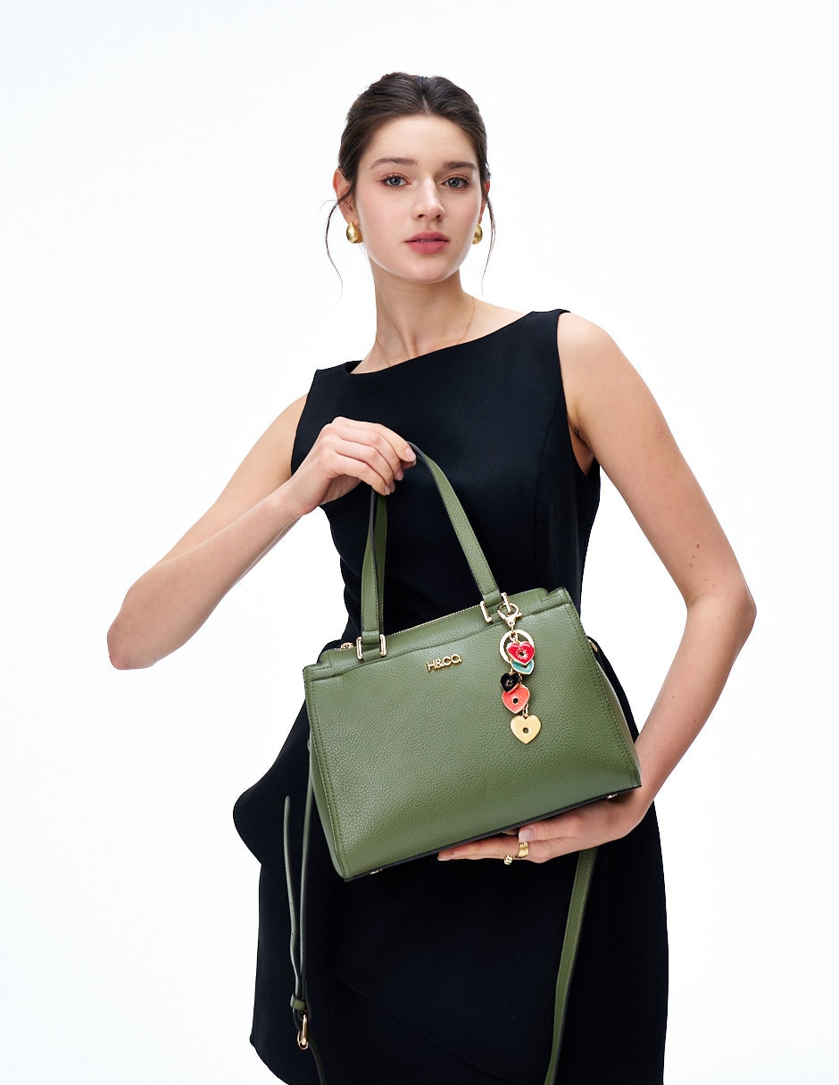 SATCHEL H&CO, VERDE OLIVO