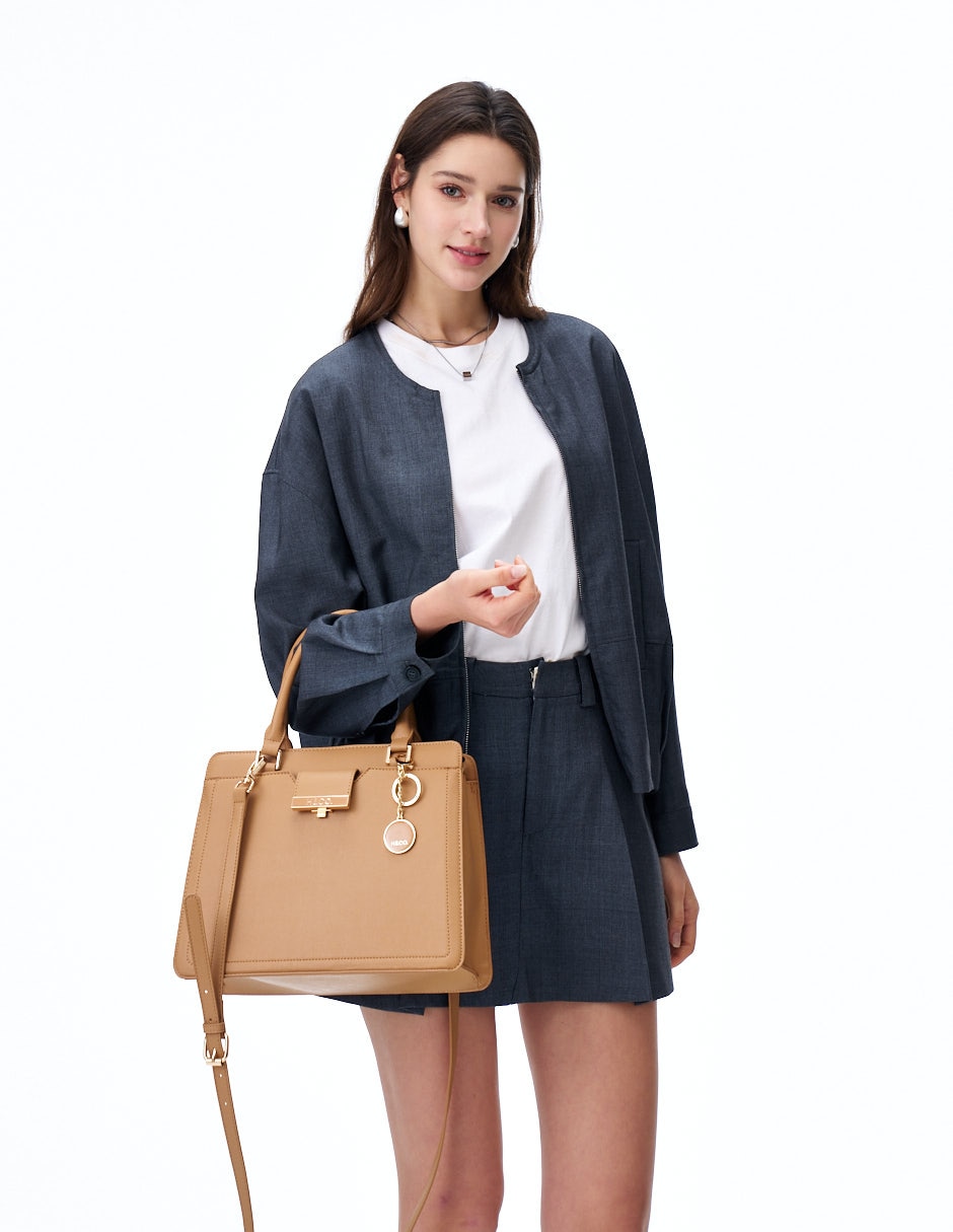 Bolsa satchel Rex para mujer 7