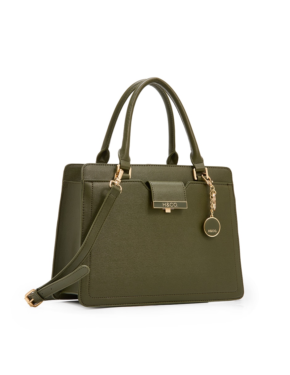SATCHEL H&CO, VERDE OLIVO