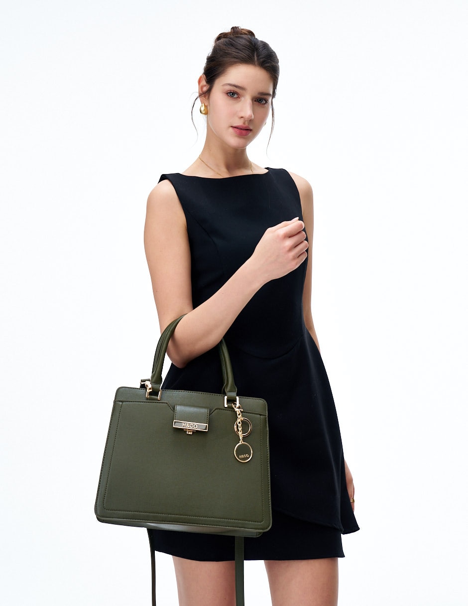 SATCHEL H&CO, VERDE OLIVO