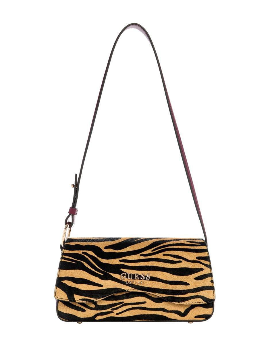 Bolsa Shoulder Domitilla Animal Print de cuero para mujer