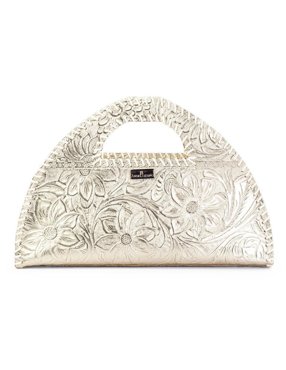 Bolsa satchel de piel para mujer