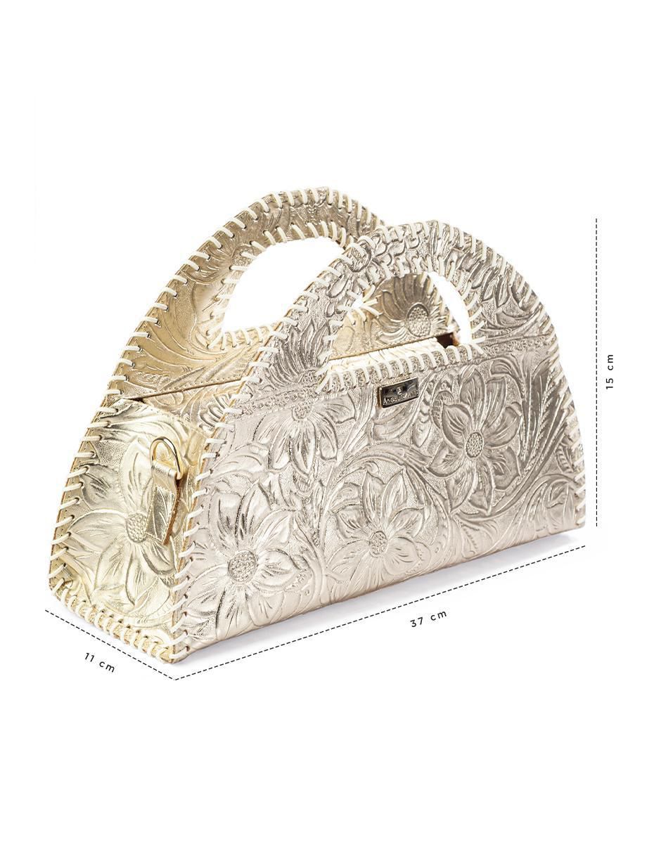 Bolsa satchel de piel para mujer 6