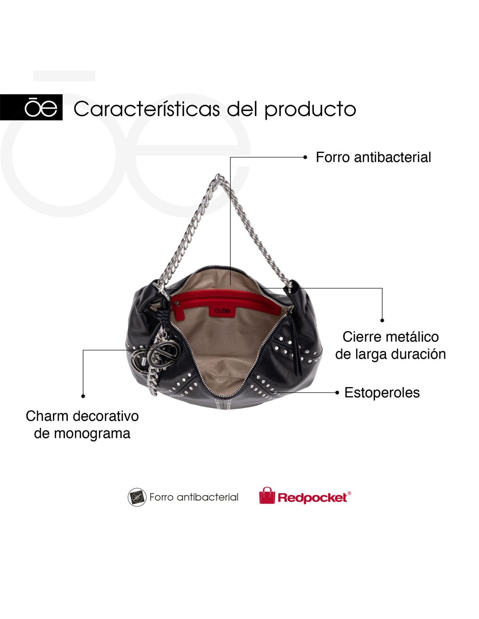 Bolsa hobo de piel vegana para mujer 6