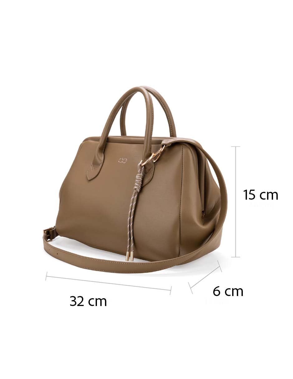 Bolsa satchel Ibidia de piel para mujer 19