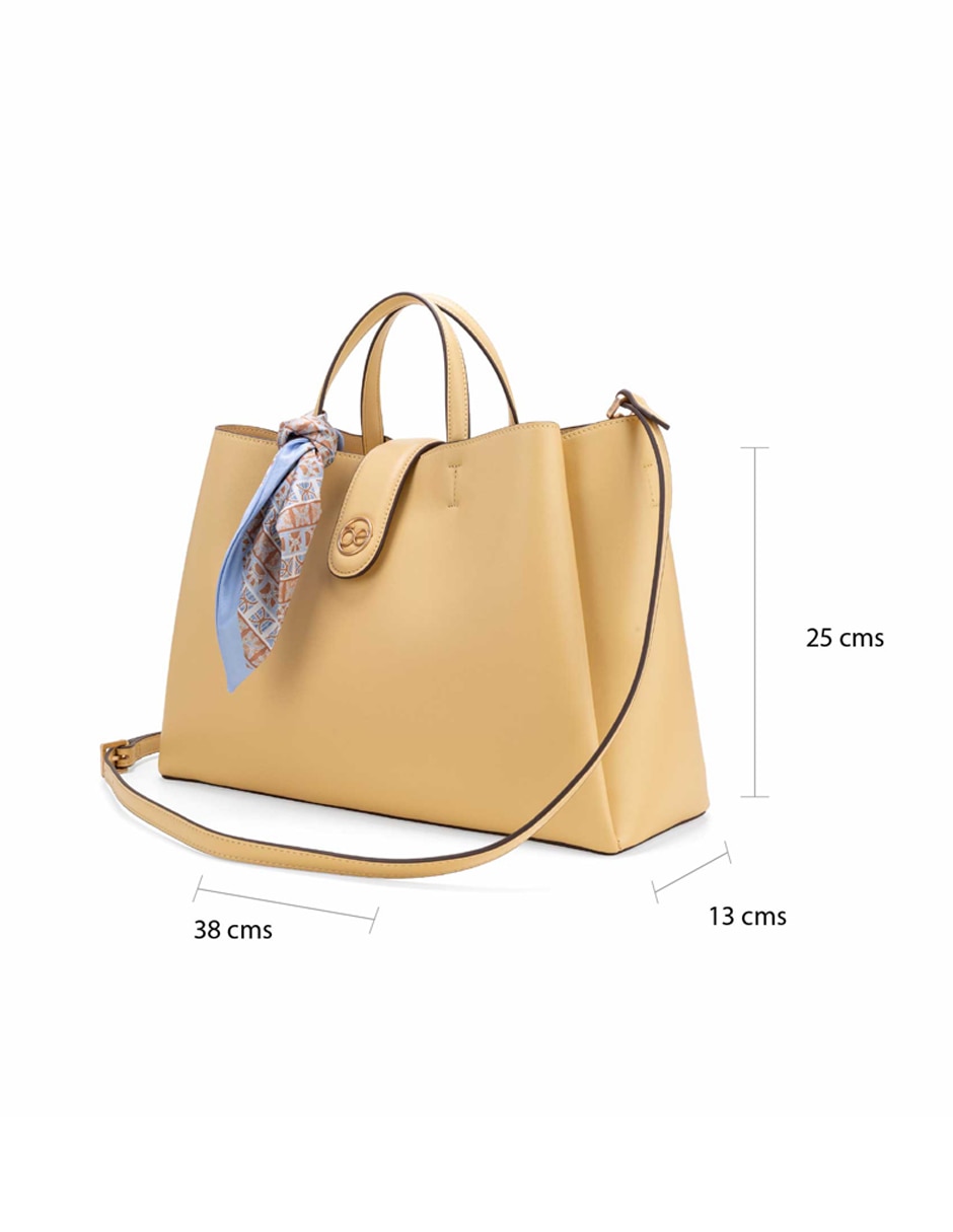 Bolsa satchel Yelynia de piel para mujer 19