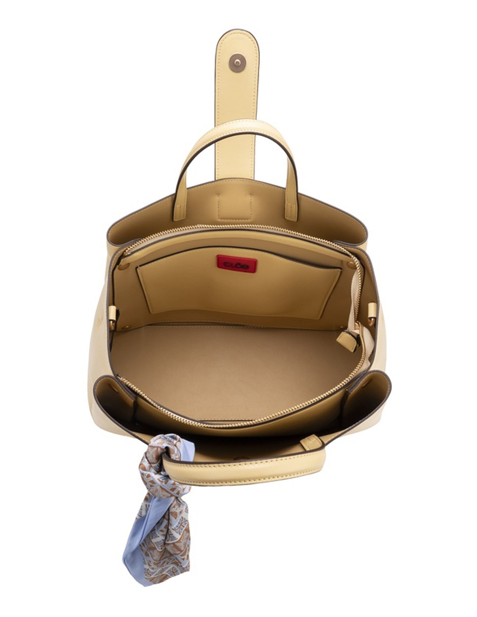 Bolsa satchel Yelynia de piel para mujer 13