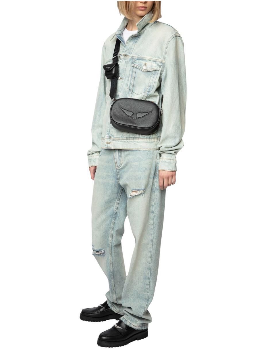 Bolsa crossbody Rock de cuero para mujer 5
