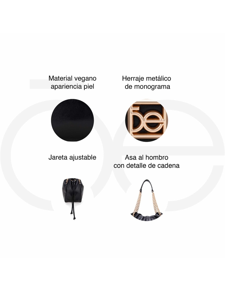 Bolsa shoulder de piel vegana para mujer 8