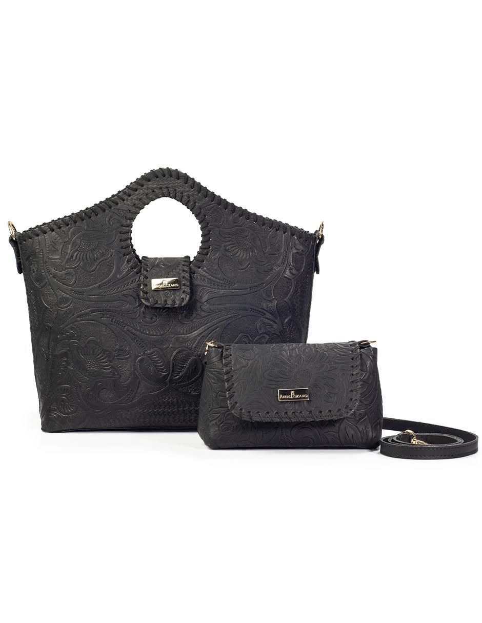 "set/bolsa" tote angelozano no aplica no aplica "de" piel "para" (si aplica) mujer