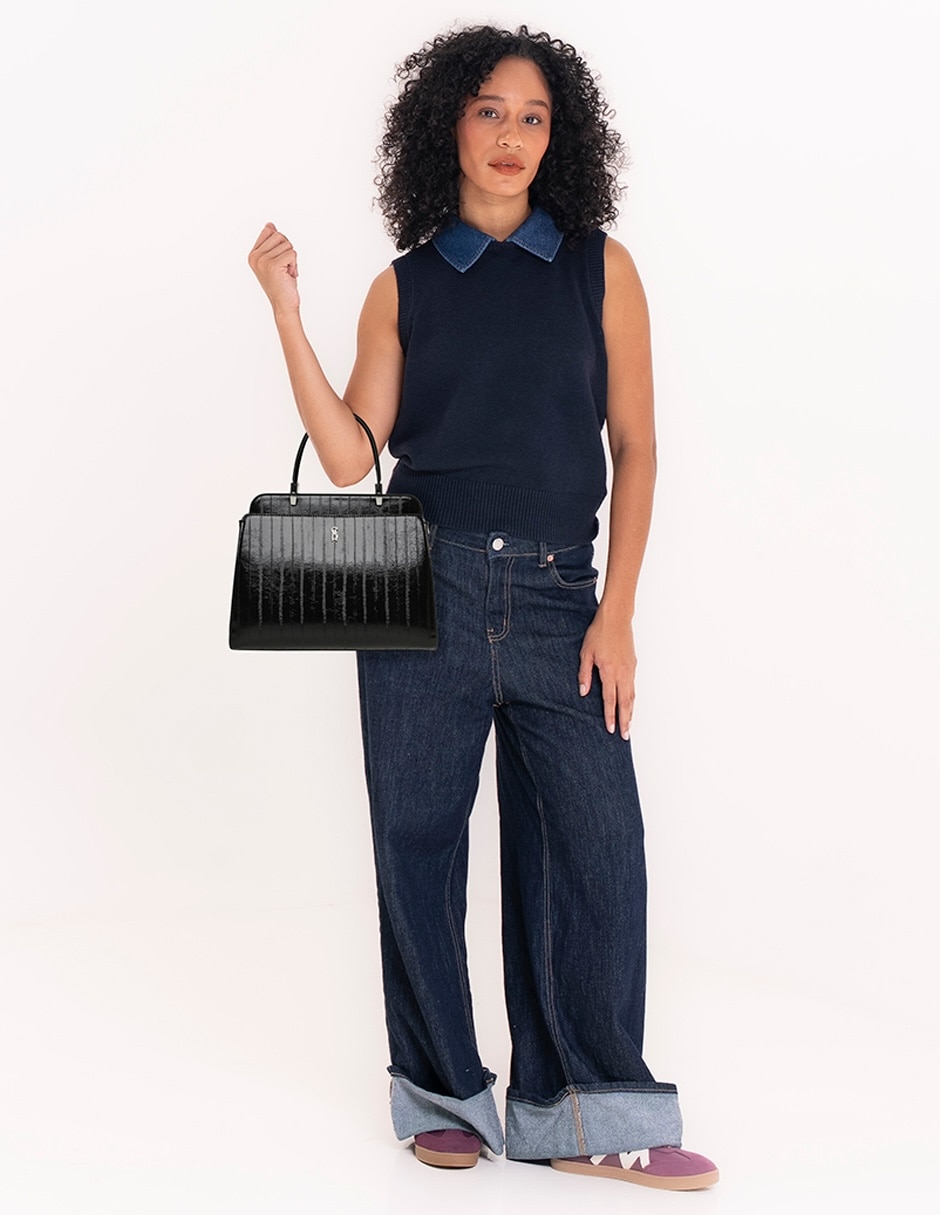 SATCHEL STEVE MADDEN, NEGRO