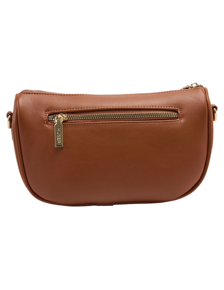 CROSSBODY HUSER, TABACO