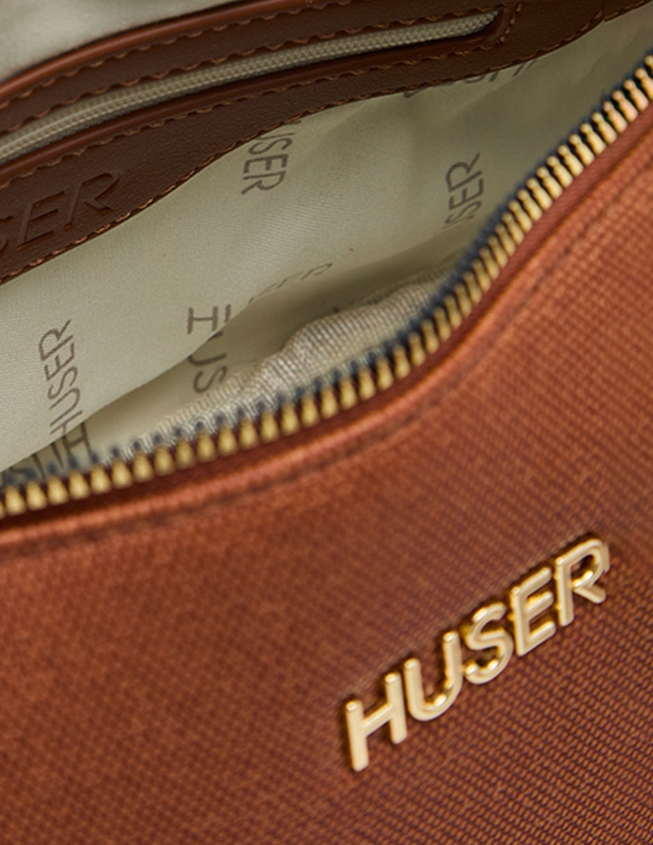 CROSSBODY HUSER, TABACO