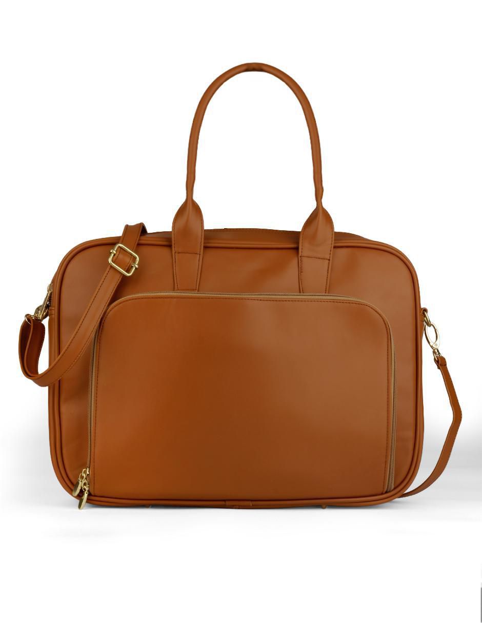 Bolsa satchel de piel vegana para mujer