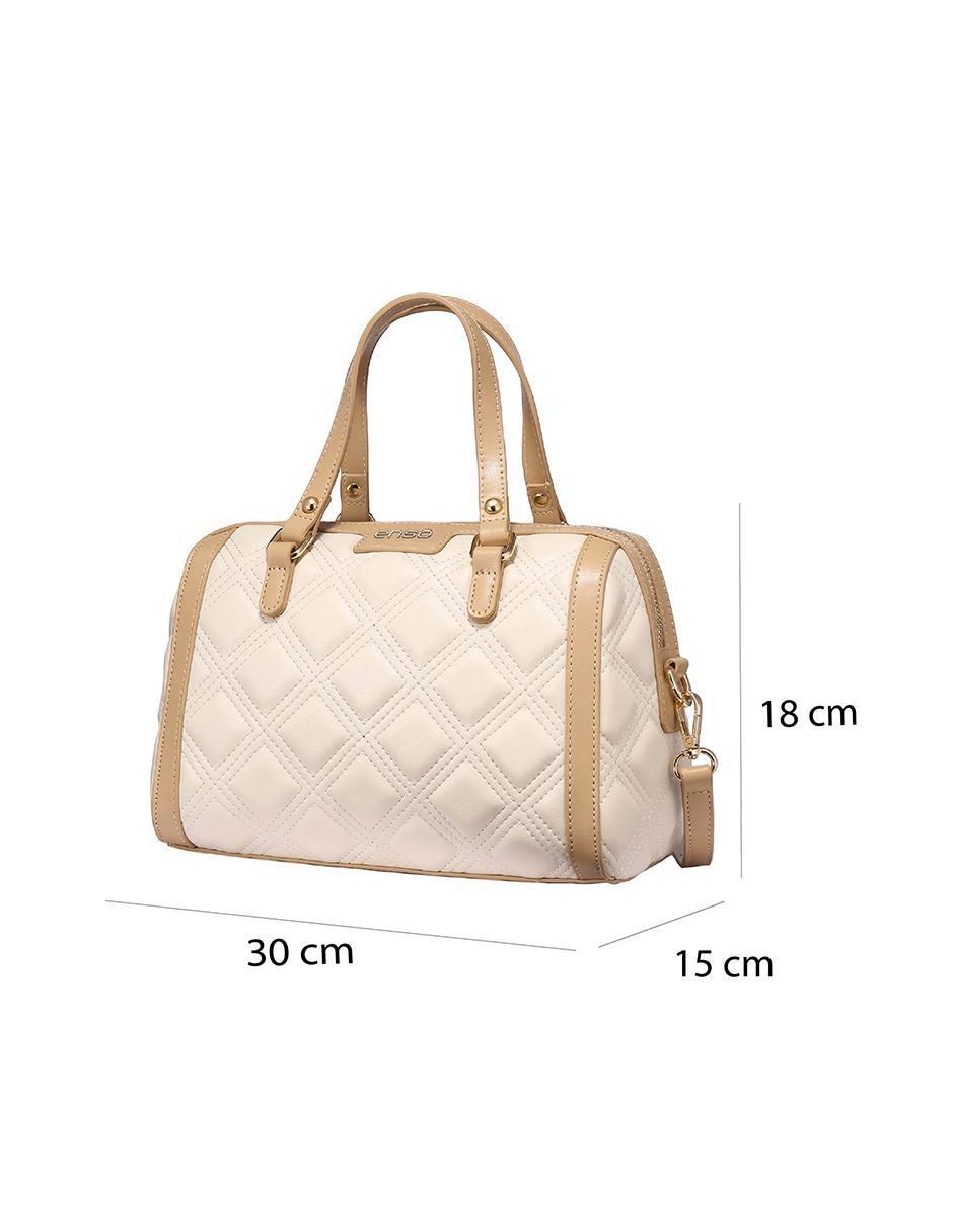 Bolsa bowler Quilted Chic para mujer 6