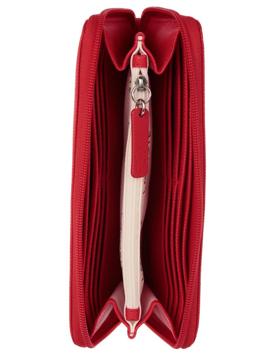 CARTERA LACOSTE CARTERA NF2900PO, ROJO